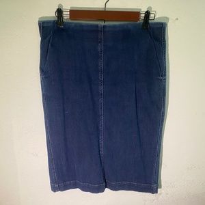Loft Denim Pencil Skirt